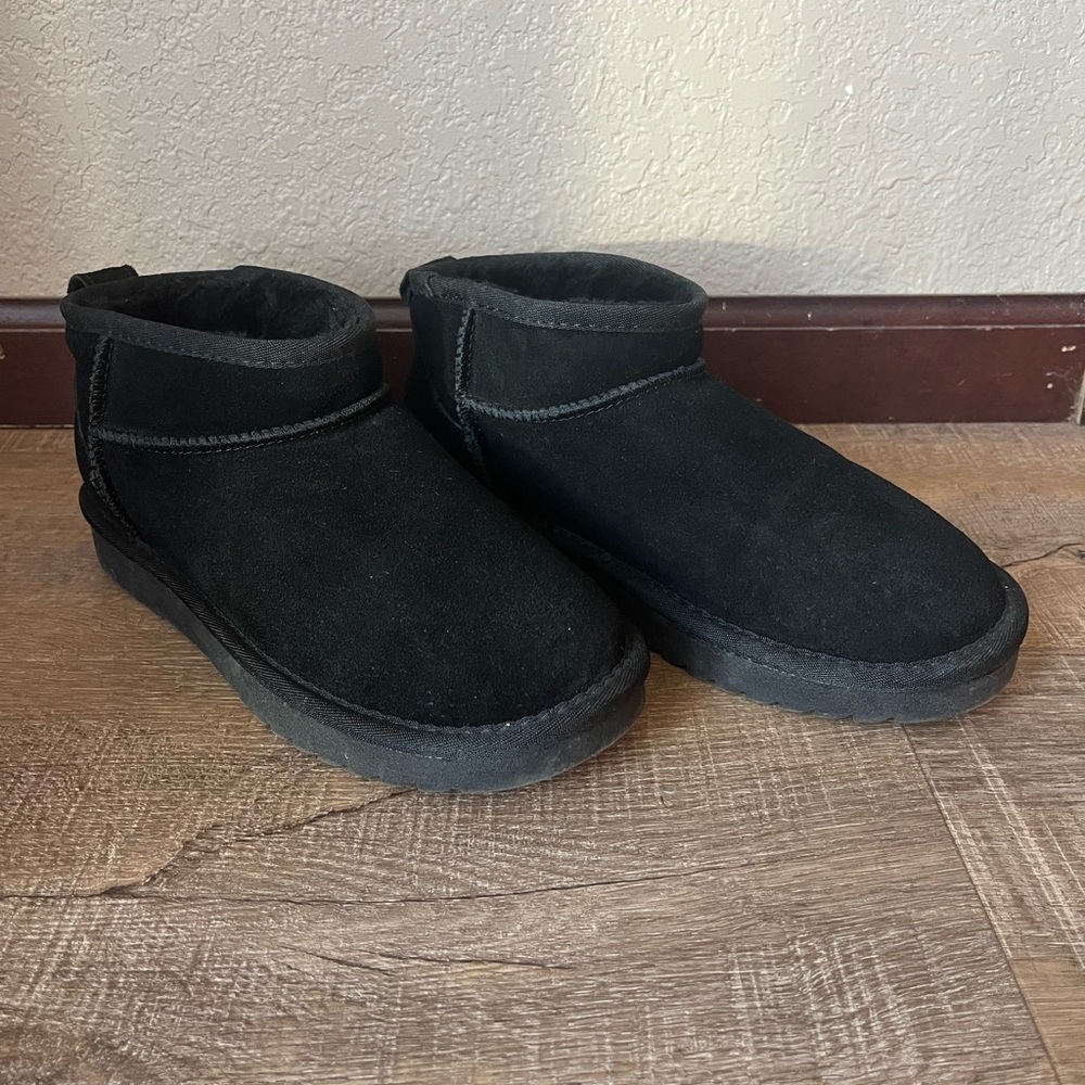 Women’s Black Suede Ankle Boots